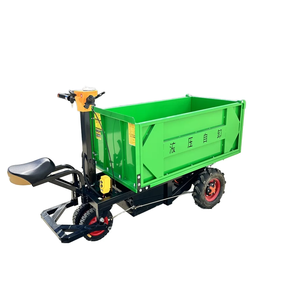 New 750kg Electric Trolley Wheelbarrow with 48v Push Cart