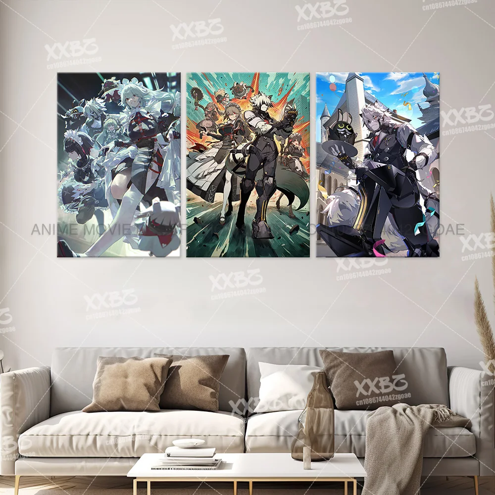 Zenless Zone Zero Poster Hoshimi Miyabi Canvas Picture No Frame Game Painting Grace Howard Home Decor Zhu Yuan Anime Wall Art