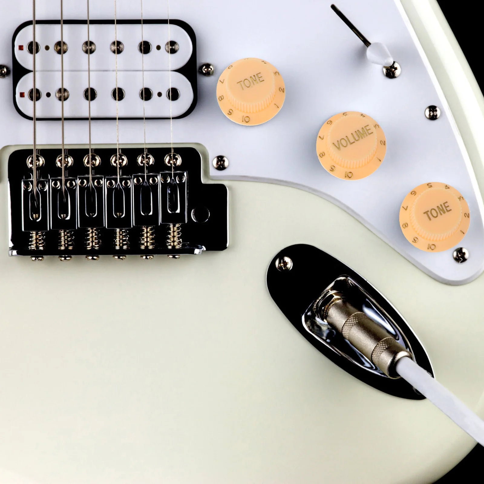 

Guitars Pickup Cover Set Plastic Protection Impact Resistant Musical Instrument Dust Cap Protector Yellow Portable Child