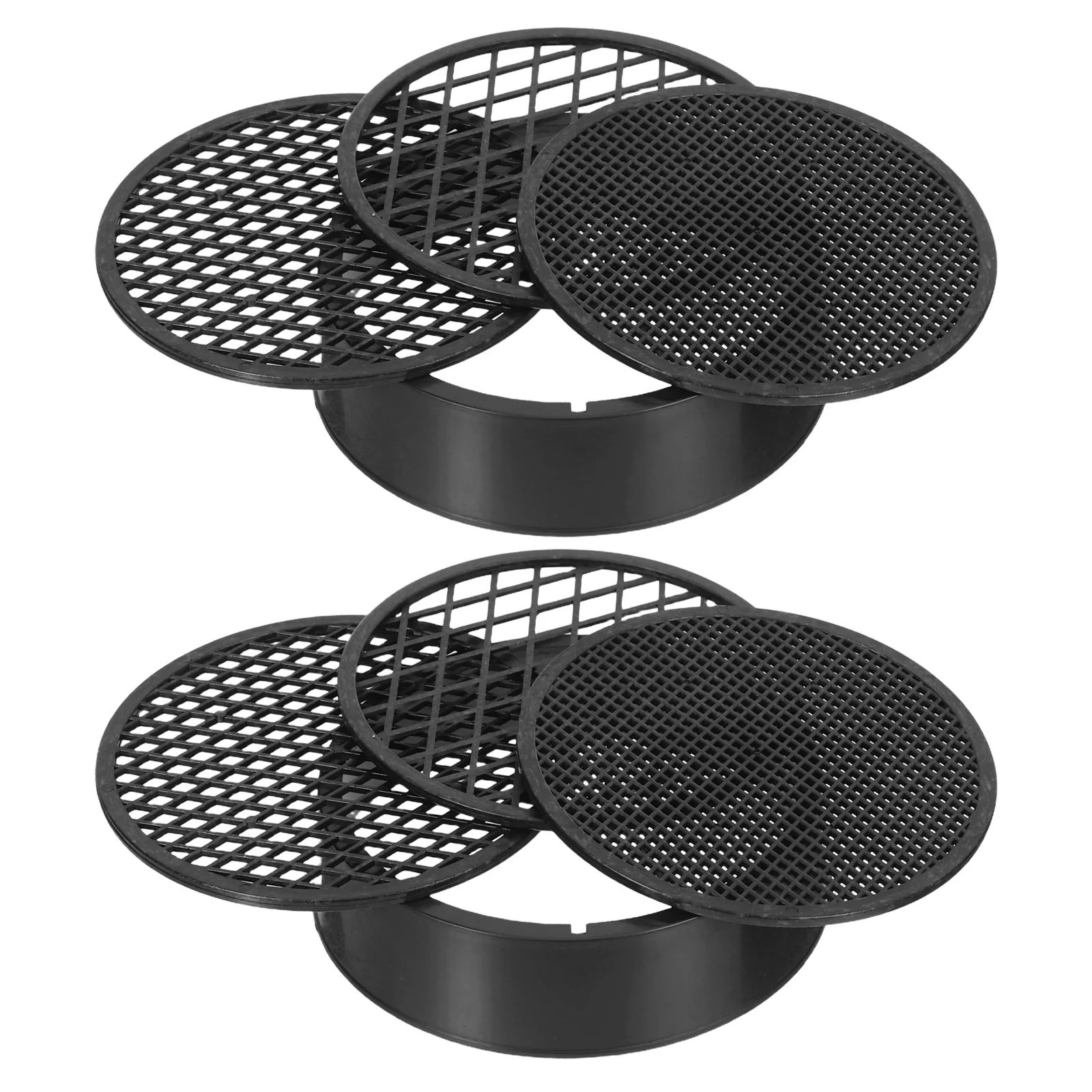 2 ensembles de tamis à sol, poêle à tamisage de jardin, outil de jardinage en plastique Durable, balcon, Mini tamis de sol de jardin, pierre dînigme, Compost