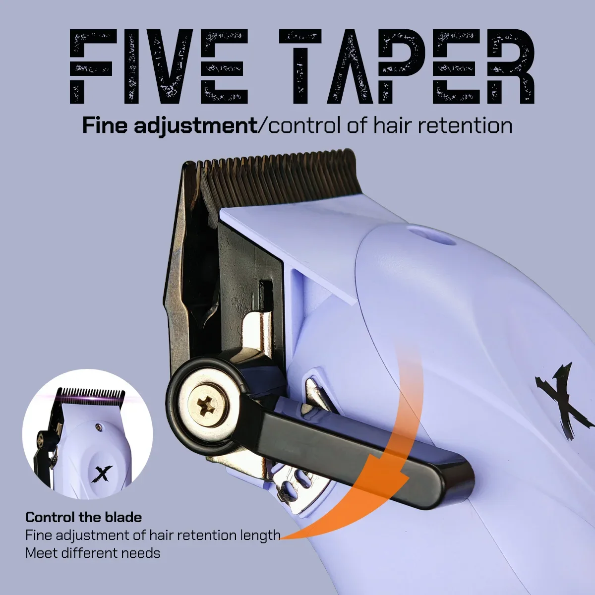 المهنية BRD 108 109 609 مقص الشعر الكهربائية الشعر المتقلب DLC تتلاشى شفرة مع قاعدة صالون حلاقة للرجل آلة حافة Trimme #1