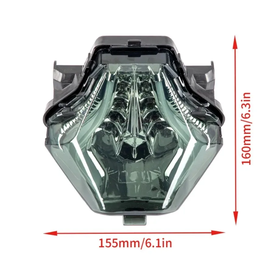 Luz trasera LED para motocicleta, luz indicadora de freno trasero para YAMAHA R25 R3 MT03 MT07 MT-25 FZ-07 Y15ZR EXCIT