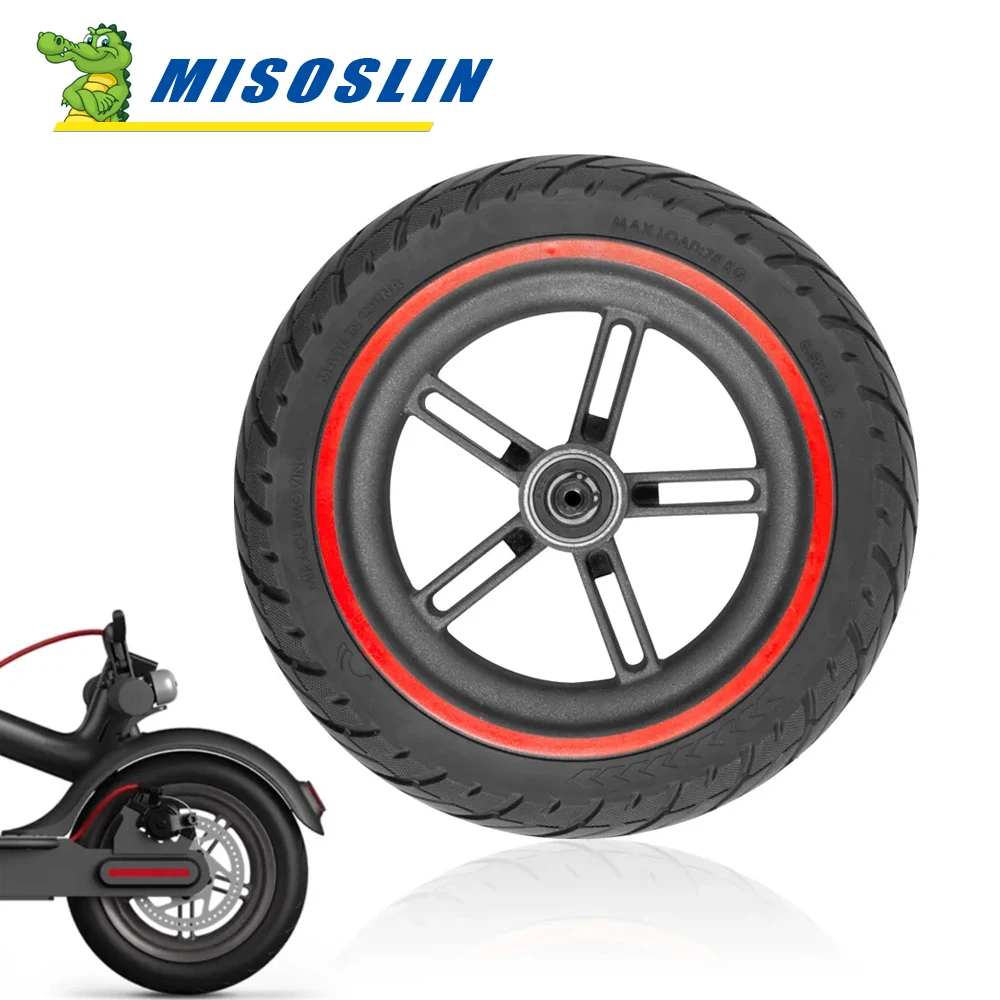 8.5 Inch Wheel Hub Solid Rear Tire Set For Xiaomi M365 Electric Scooter Explosion-Proof 8.5x2.0 Nonpneumatic Damping Wheel Parts