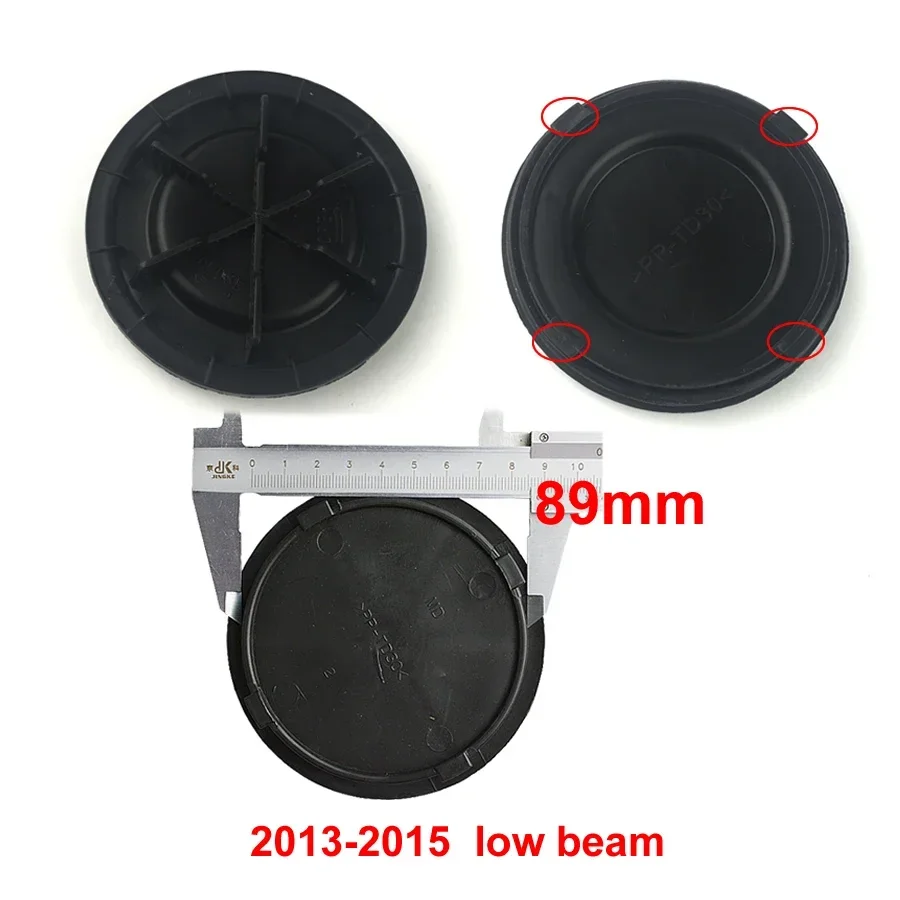 For Hyundai Santa Fe Headlamp Dust Cover Low High Beam Headlight Cover Refit Lengthened Sealing Cap 1PCS 2006-2015