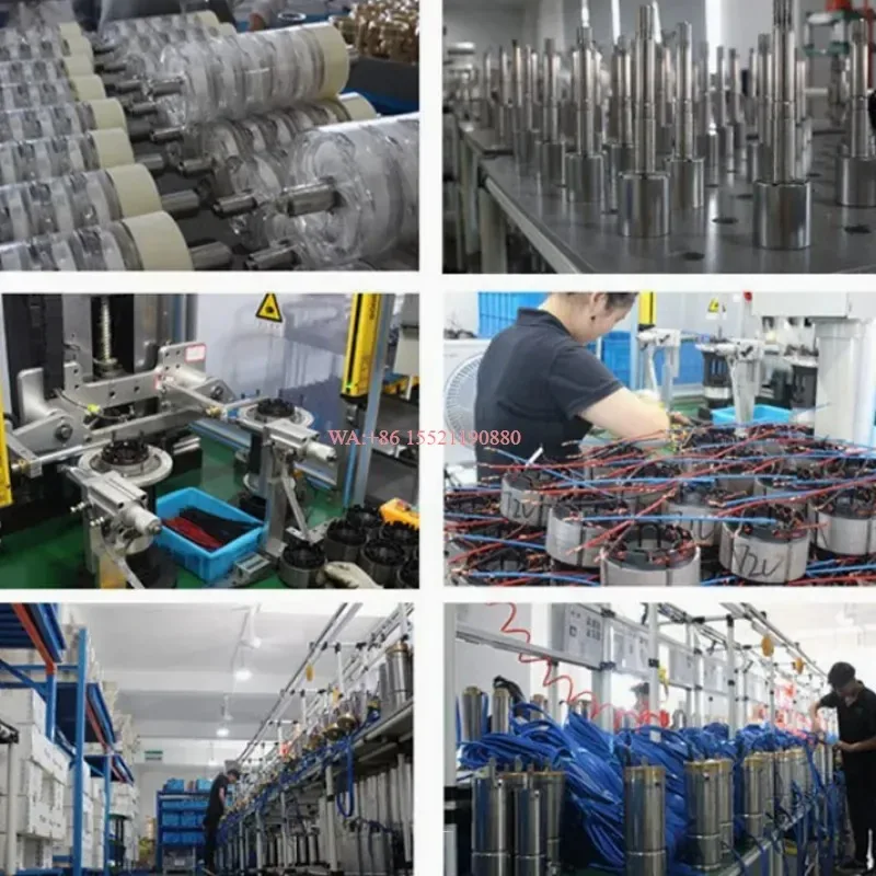 wmwmnu Brushless Submersible Solar Water Pump with MPPT Controller and Solar Panel Anti Dry Burn Protection CE ISO Certified