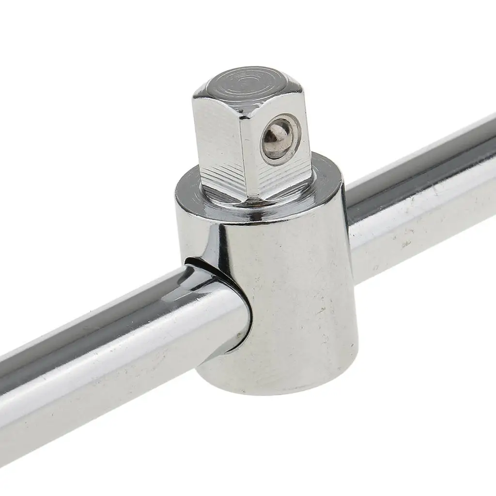 10mm Socket Spanner Chrome Plated Sliding Handle Tool 3/8 Drive Wrench for Bike and Motor Repair
