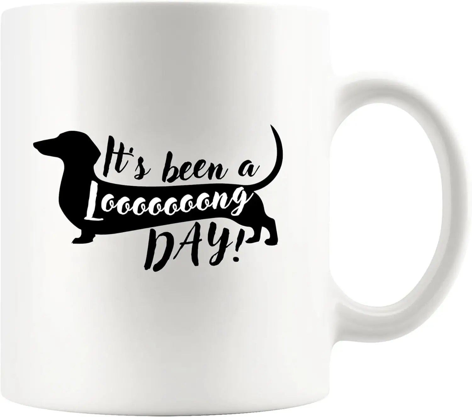 Panvola It’s Been A Long Day Dachshund Gifts Funny Dog Themed Mug Gifts for Dog Lover Dog Owner Men Women Ceramic Mug 11 oz Whit