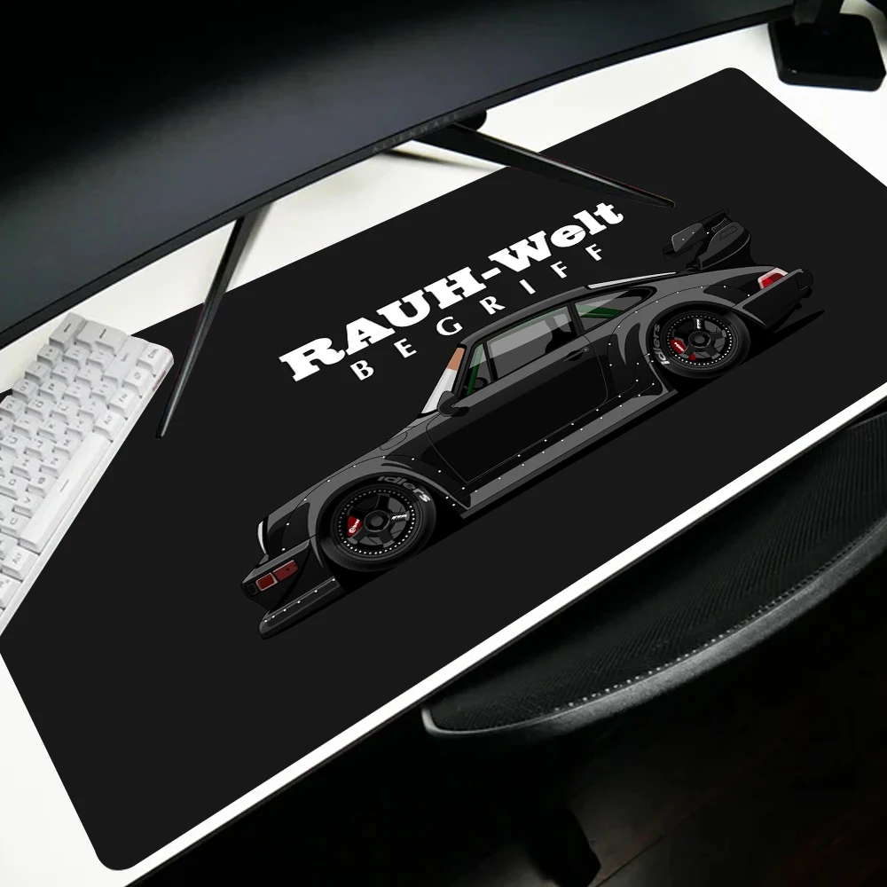 Japan sports car jdm RWB 911 964 933 XXL Mousepad Boy Pad Natural Rubber mousepad Desk Mat Anime Lock edge Mousepad