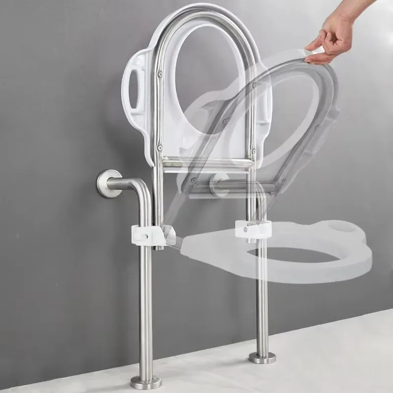 Space Aluminum Bathroom Shelf Wall Mounted Toilet Storage Rack Waterproof Shower Room Organizer