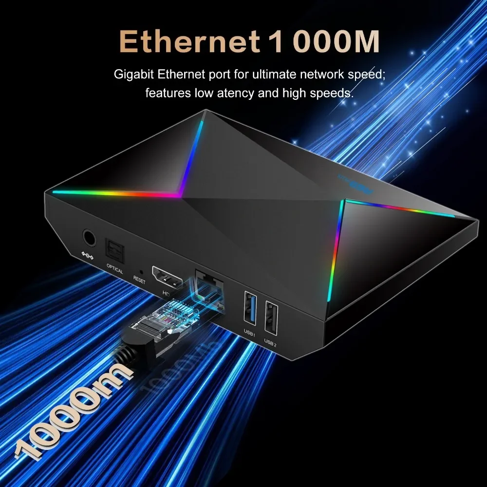 R69PLUS  Android 14 Smart TV Box 8K Wifi 6  Allwinner H728 ARM Cortex A55  Ethernet 1000M 16/32/ 64GB 1080P For Google Youtube