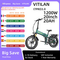 Vitilan-I7 Pro 3.0 Electric Bike, 750W Motor, 48V 20Ah Battery, 20x4 Inch, Hydraulic Disc Brake, Top Speed 45 km/h, Range 110 km