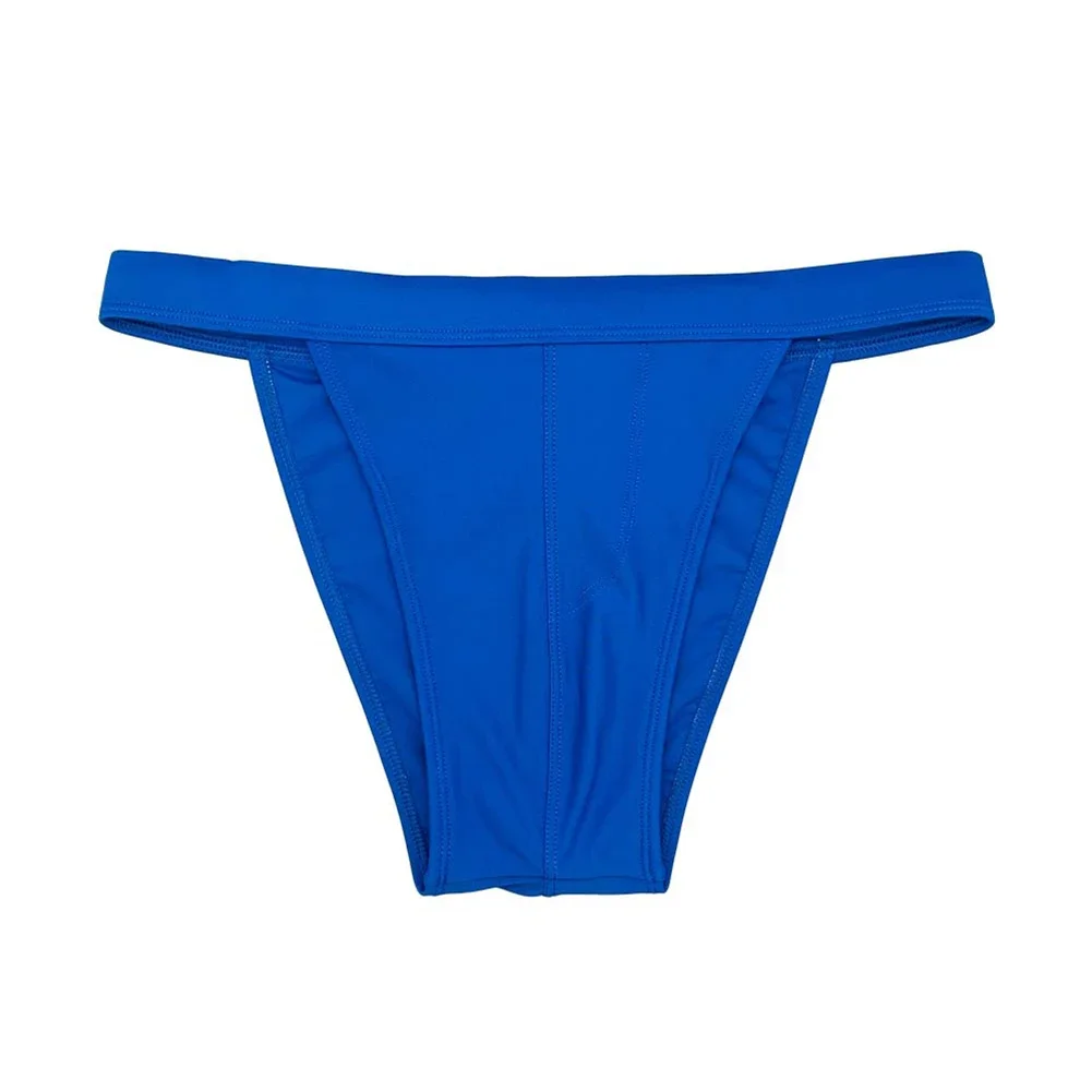 

1pc Solid Color Men's Swimwear Pouch Underwear Thongs Swimming Surfing Shorts Trunks Bikini Elastic Comfortable
