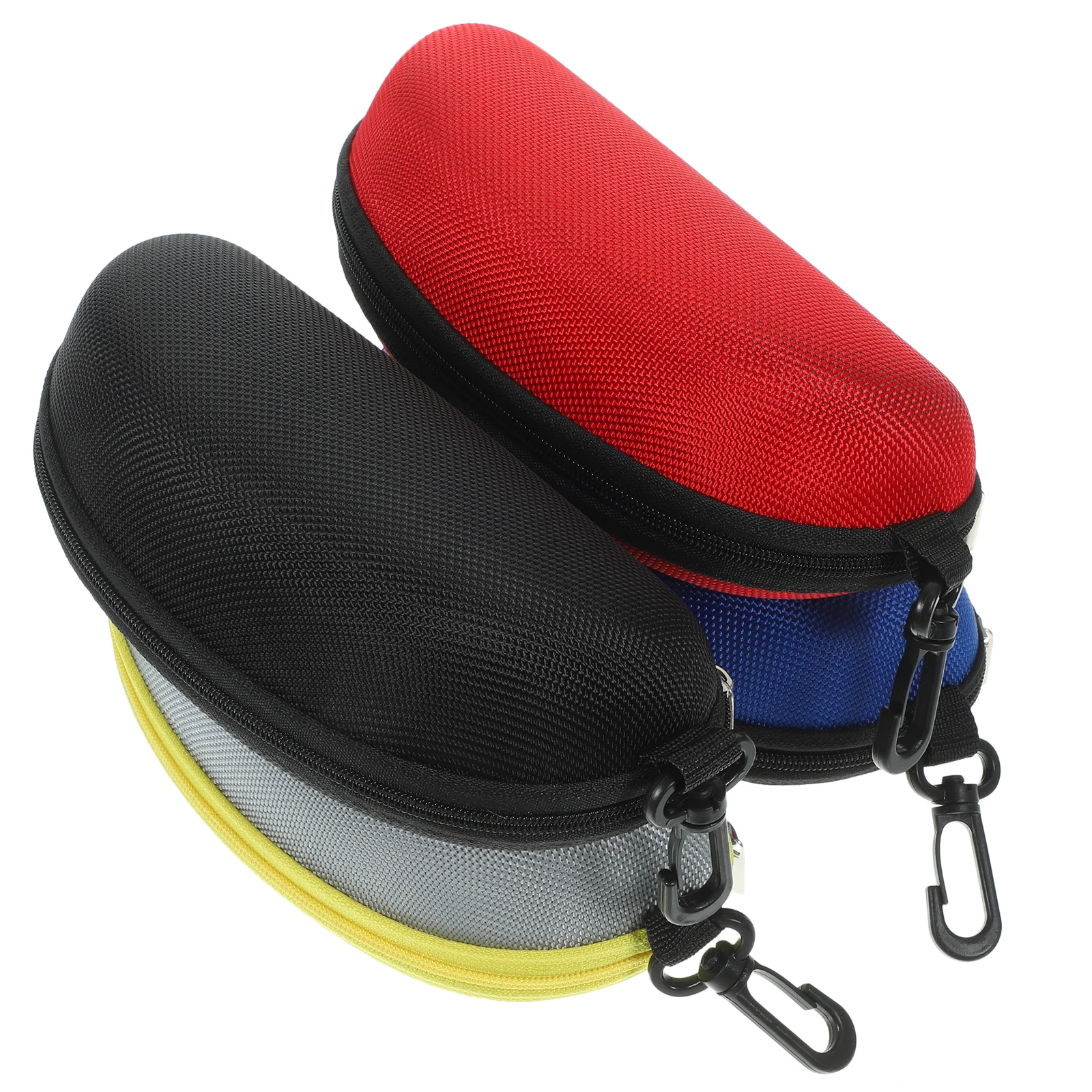 

4 Pcs Glasses Case Bags Oxford Fabric Zipper R om Color Durable Storage Solutions Eyewear Travel Practical High End Fashion