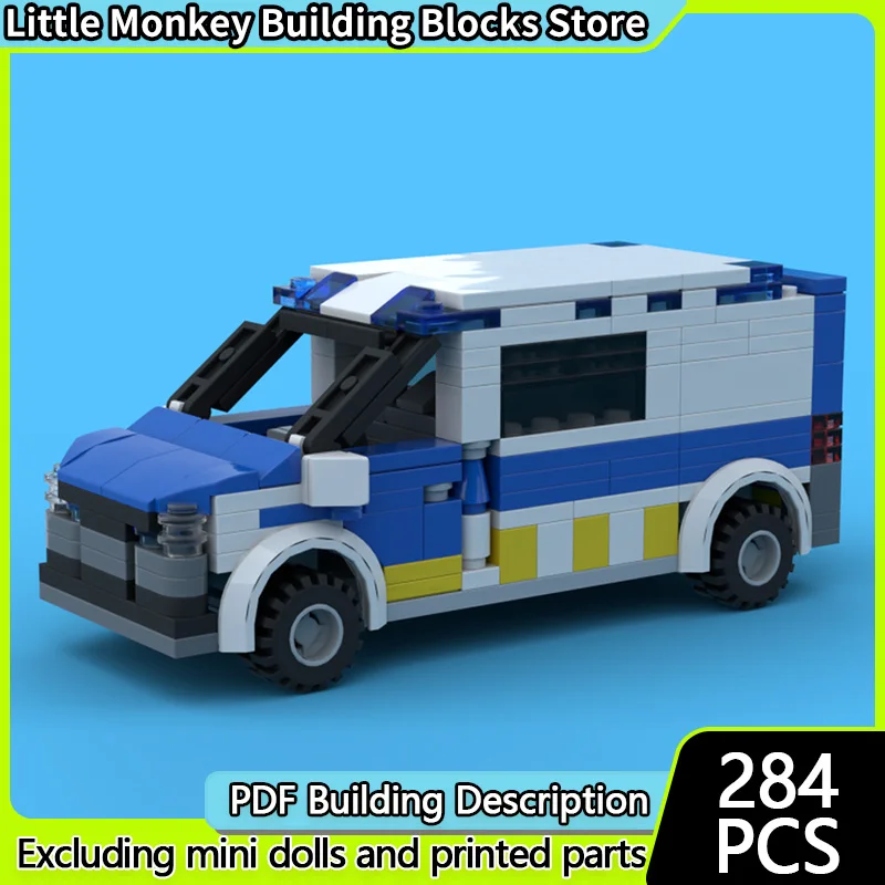 

Speed Racing Car Model MOC Building Bricks Police Transporter Modular Technology Children Holiday Gifts Assemble Toys Suit