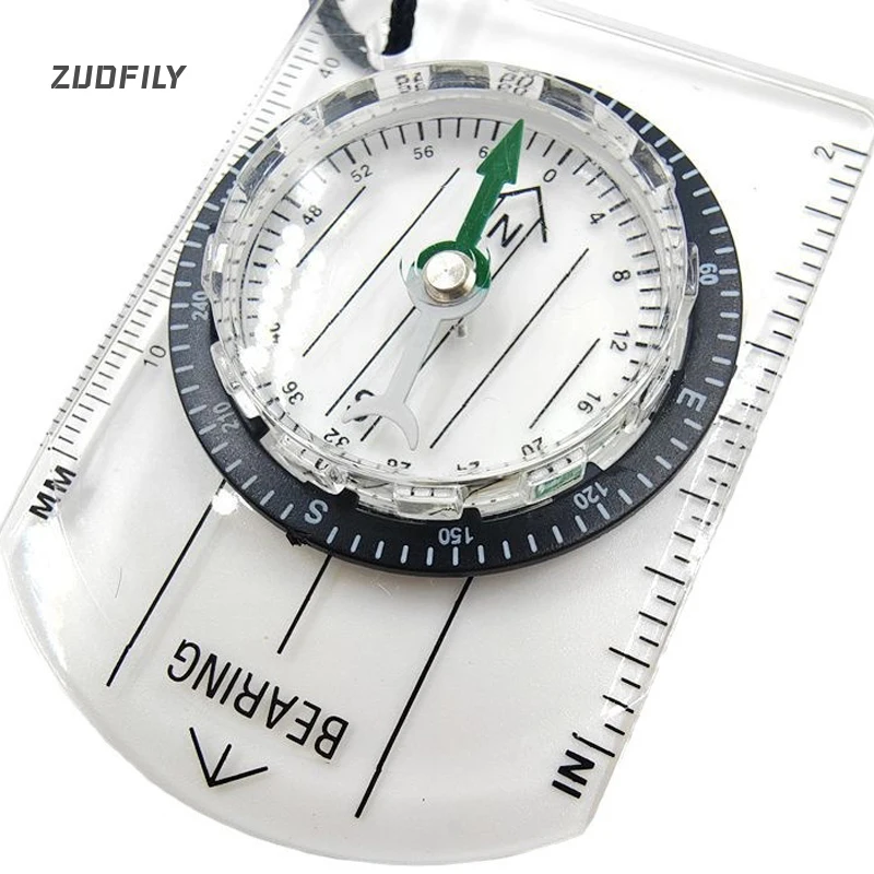 Outdoor Compass Professional High Precision Compass Multifunctional Dividing Rule Guide Tools For Camping Hiking Mountaineering