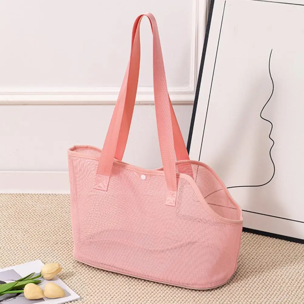 Breathable Mesh Pet Carrier Small Travel Carrier Mesh Cat Carrier Tote Bag Breathable Pet Travel with Safety Clasp for Vet