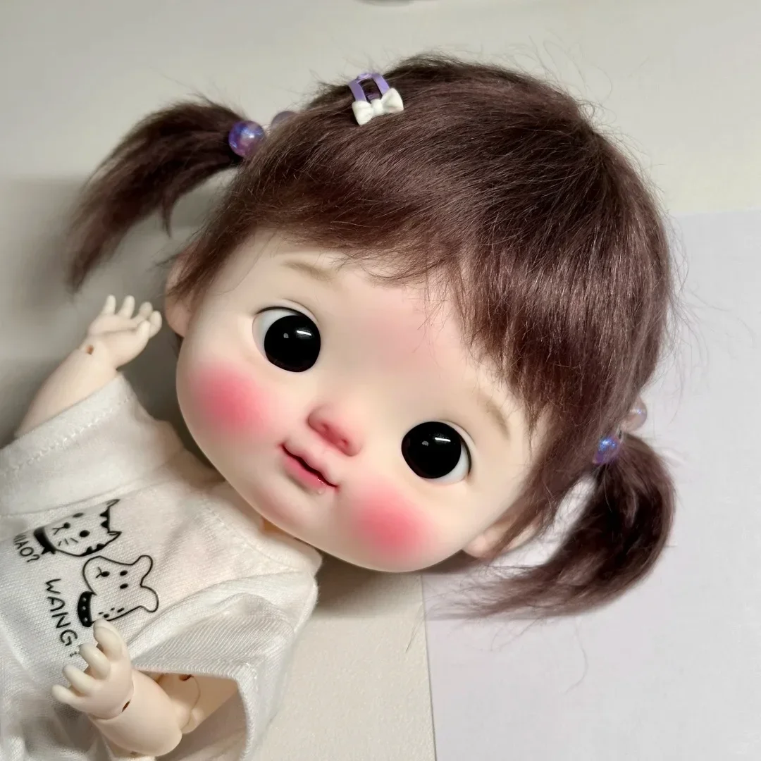 New SD BJD 1/6 Neng Girl Cute and Exquisite Makeup Qbaby Big Head Resin Doll Fashion Doll In Stock Free Shipping