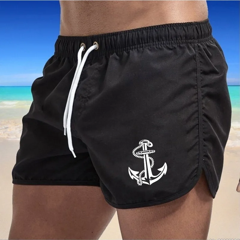 2024 Trendy Marke Sommer Quick-Dry Shorts Männer Bademode Strand Shorts Badeshorts Strand Tragen Sport (9 Farben) männer Kleidung