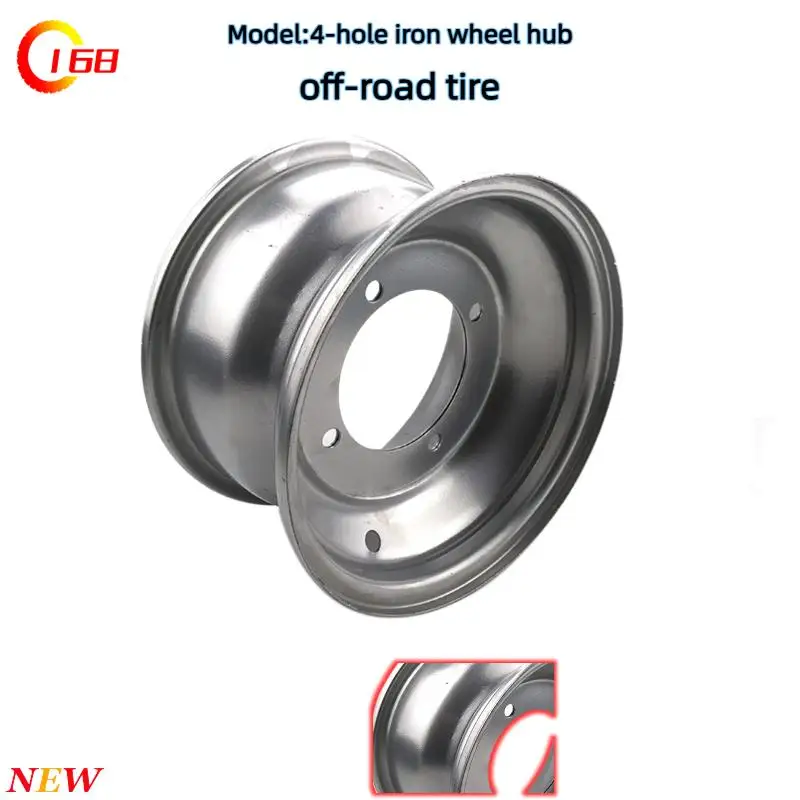 ATV 8 inch steel rim motorcycle 8 inch front 18x9.50-8 rear wheel 19x7-8 accessories kart tires
