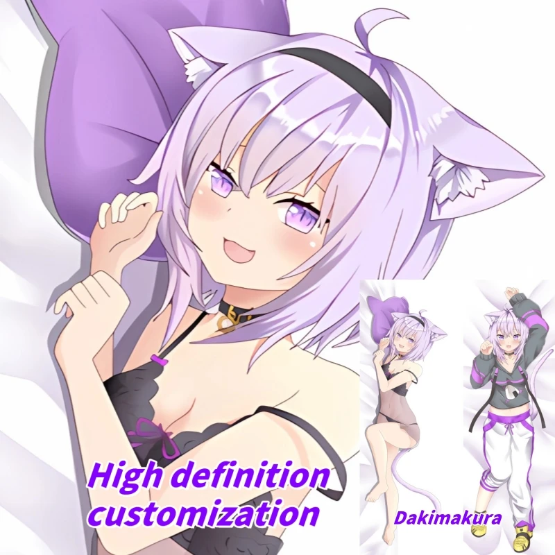 

Dakimakura Anime Pillow Case hololive Nekomata Okayu Double-sided Print Of Life-size Body Pillowcase Gifts