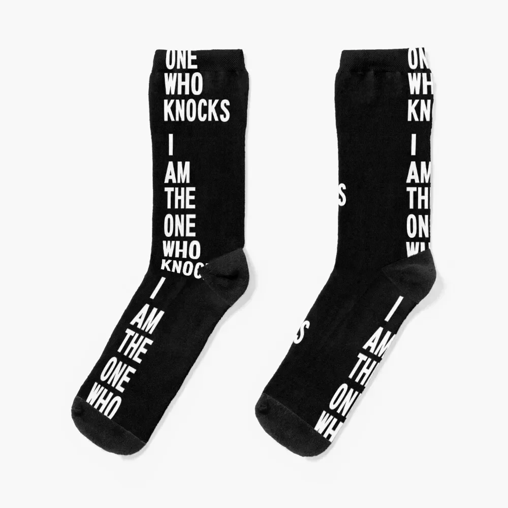 

Breaking Bad I Am The One Who Knocks Walter White Quote Socks compression heated basketball Women's Socks Men's