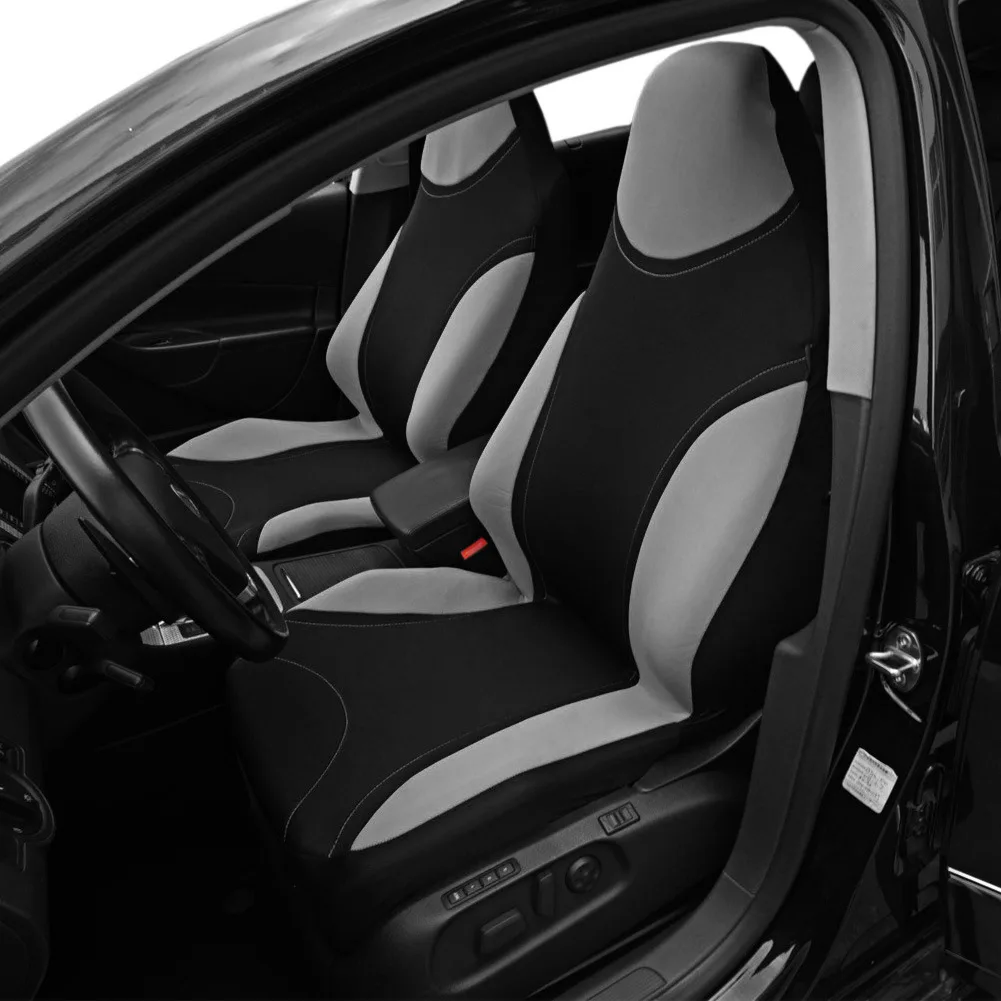 Black Cloth Car Seat Covers for Front Seats  Automotive Bucket Seat Covers Interior Covers for Truck Van SUV