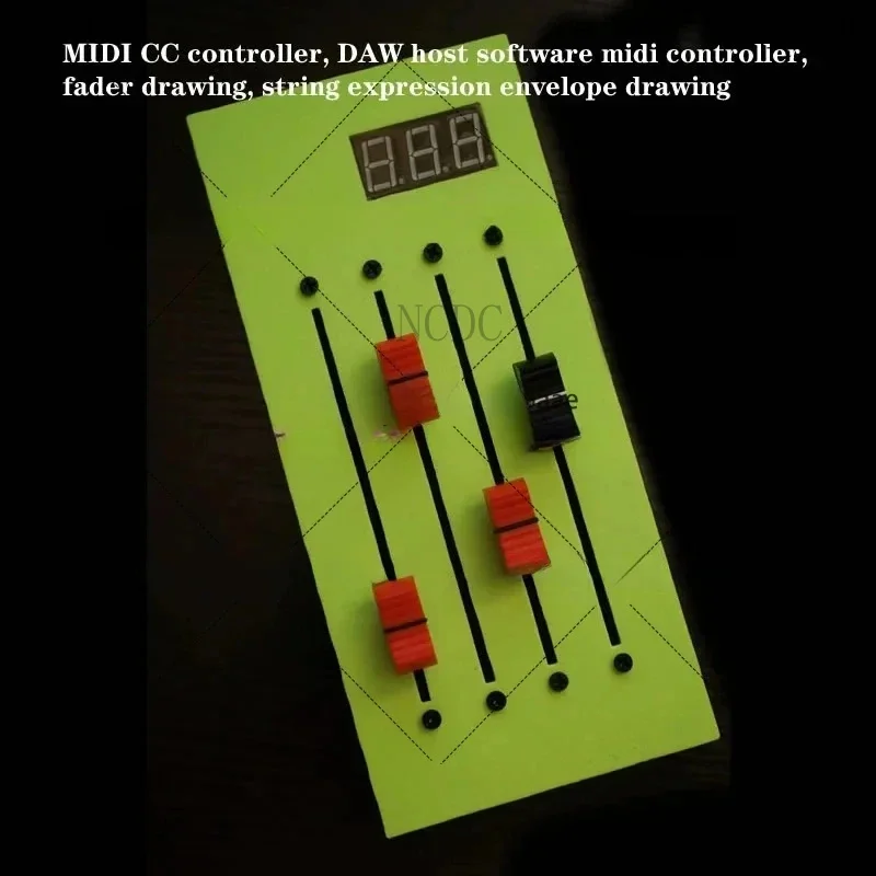 4-Track 12-Channel MIDI Controller With Fader & Expression Control - USB Audio Interface Compatible Music Production