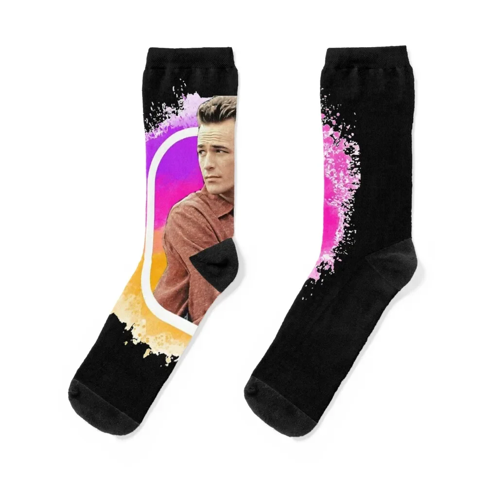 Vintage Luke Perry Christmas Socks snow valentine gift ideas gifts Socks Women Men's