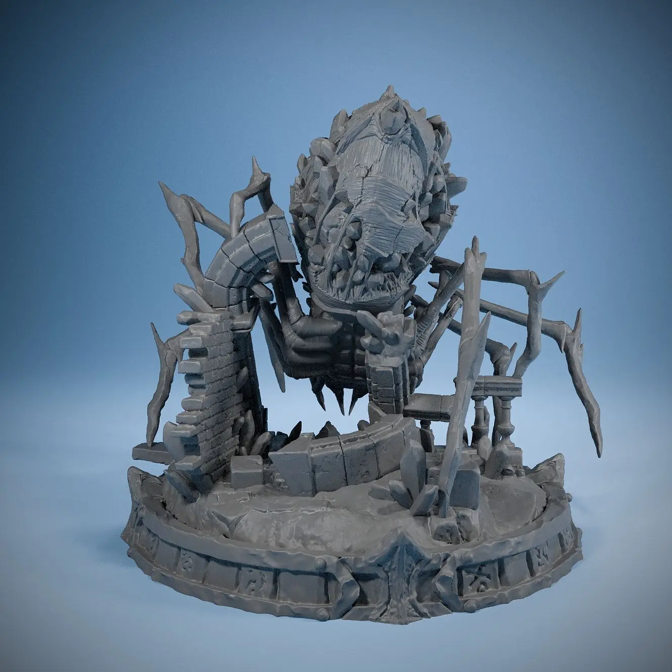 51mm Spider Monster 3D Printed Model Figurines and Ornaments Self-assembly DIY Coloring Miniatures Decoration Gifts