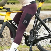 INBIKE-pantalones con pechera para ciclismo de invierno, ropa térmica de lana para ciclismo de montaña para hombre, medias con pechera acolchadas en 3D para clima frío, mallas