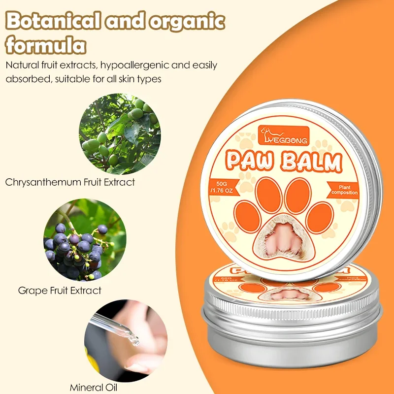 Pet Paw Moisturizing Natural Cream Dog Cat Paw Wax Protects From Cracks Dry Winter Care Supplies Moisturizer Cats Dog Paw Balm view 3
