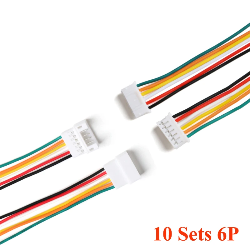 10Sets / 20Pcs 20CM JST PH 2.0 Connector Plug Jack Male Female 2/3/4/5/6 Pin Micro Cables JST PH 2.0mm Male Female Connectors