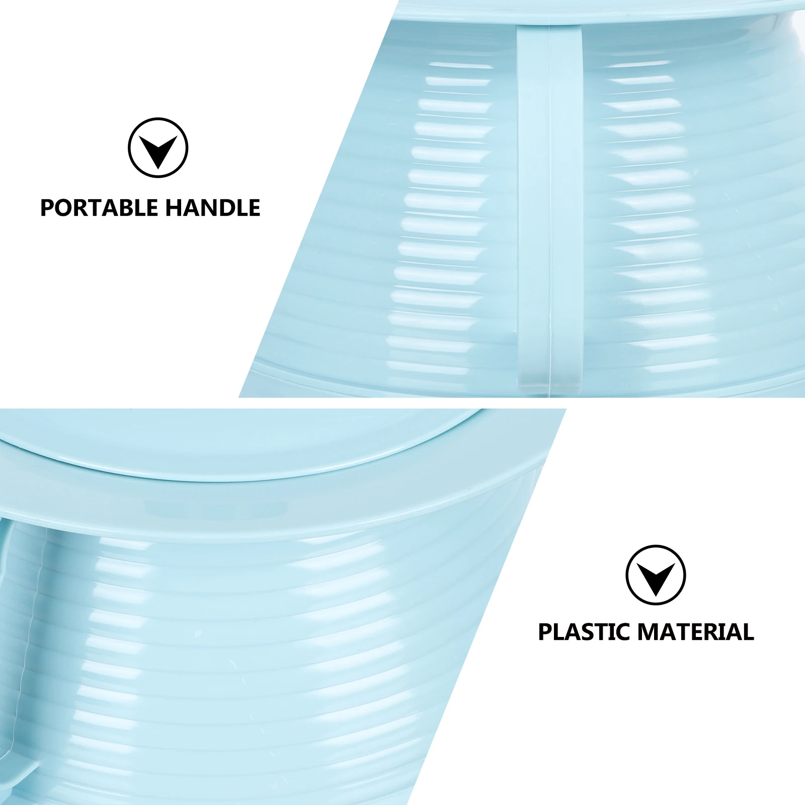 

Portable Urinal Pan Thickened Plastic Durable Chamber Pot for Adults Babies Home Use Spittoon Lid Non Slip Easy Carry Hygienic