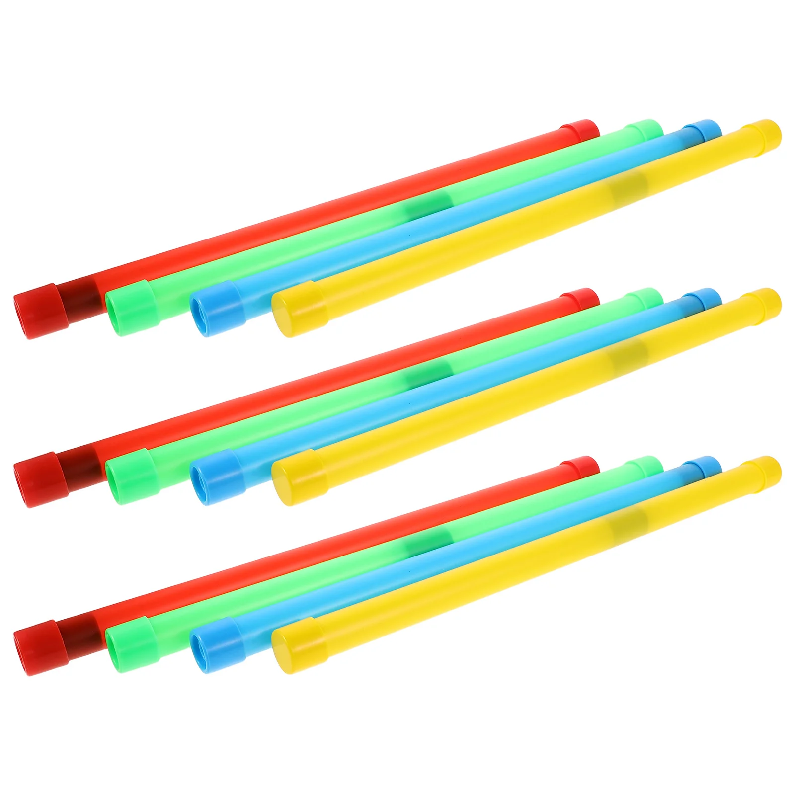 12Pcs 15 Inch Groan Tube Noise Makers Plastic Sound Sticks for Kids Parties Pranks Party Favor Filler Activities