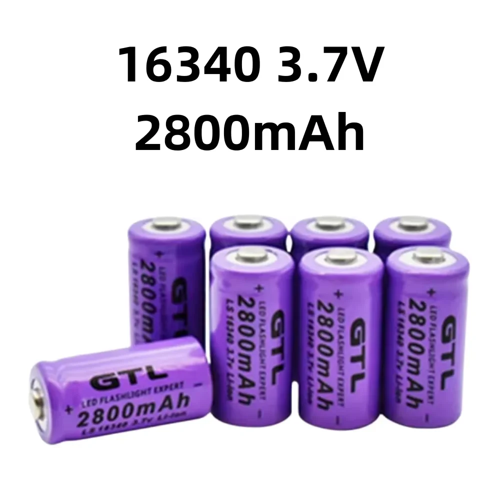 

3.7V Li-ion 2800mAh Rechargeable 16340 Batteries CR123A Battery for LED Flashlight Travel Wall Charger 16340 CR123A Battery