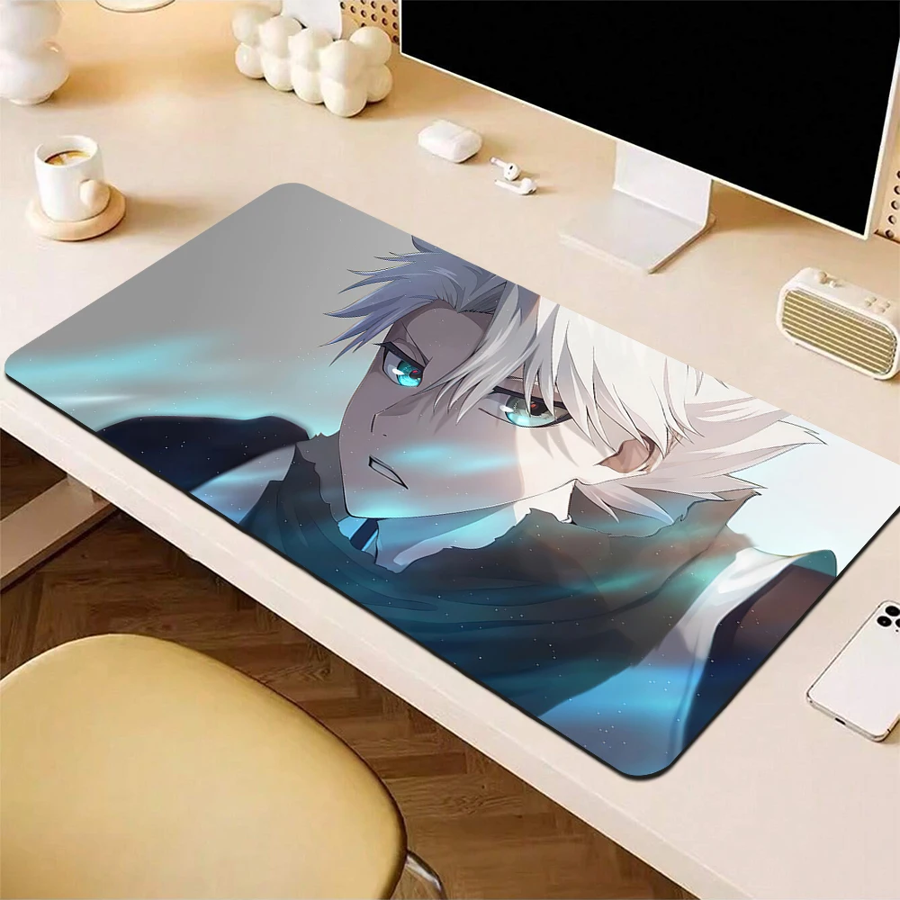 Otaku Large Gaming Mouse Pad Pink Oriental Cherry Cute Anime Girl Mousepad XXL Big Computer Mouse Mat Non-Slip Game Keyboard Pad