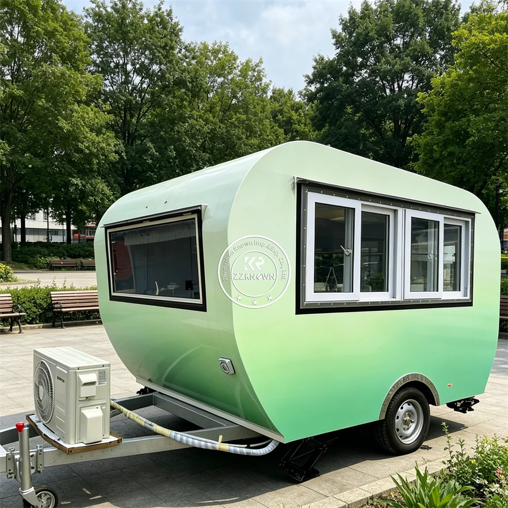 

Concession Food Truck Mobile Custom Ice Cream Trailer Street Snack Pizza Food Trailer Fully Equipped