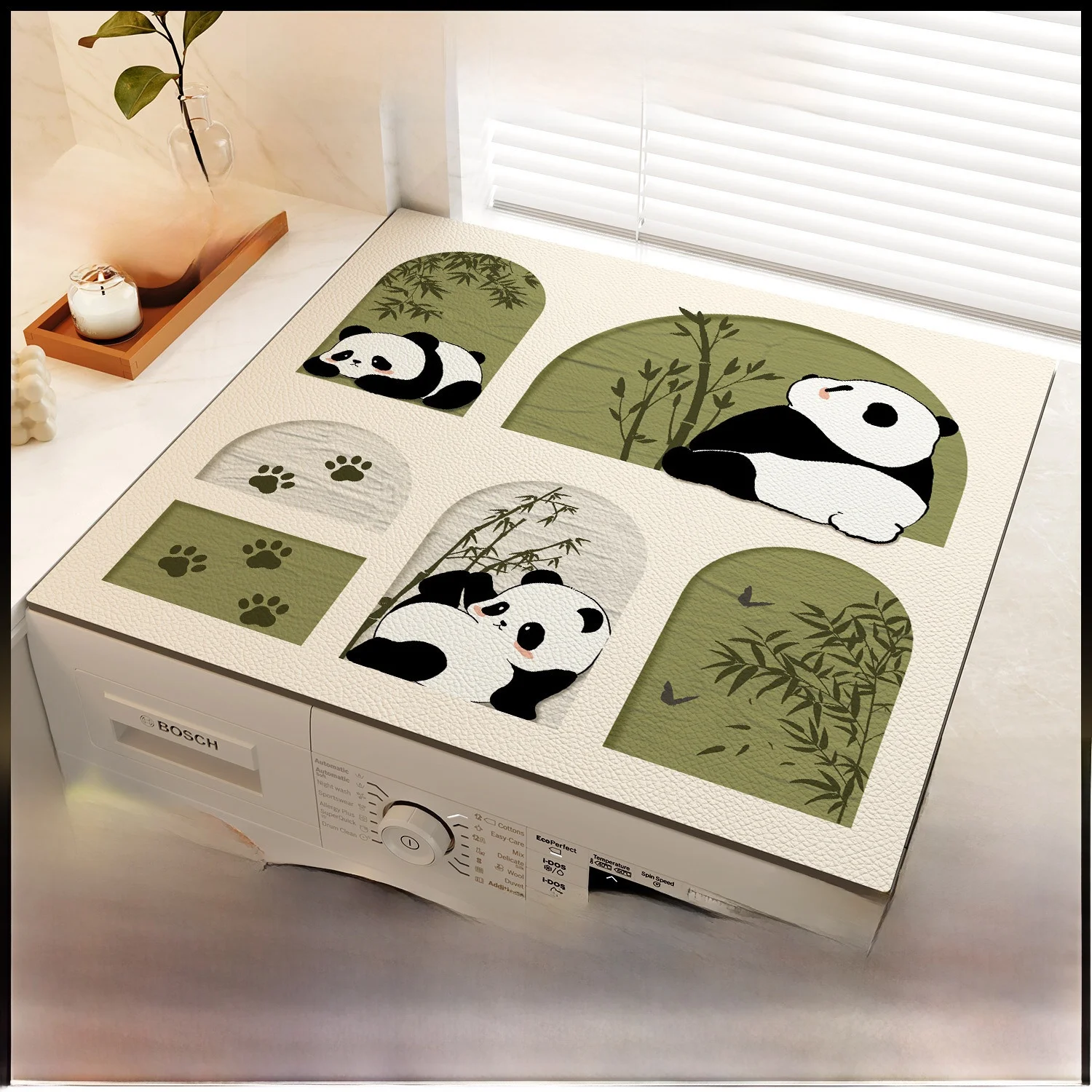 

Simple Style Dustproof Waterproof Sun Protection Washer Lid Pad Refrigerator Cover Cloth Bedside Table Mat Home Fabric