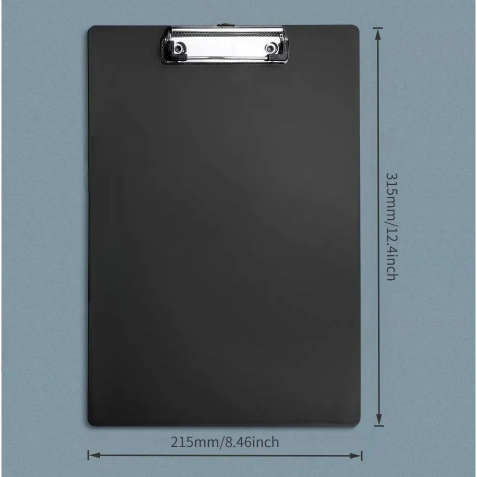 مجموعة حافظة مكونة من 6 قطع بحجم A4، لوحة كتابة بلاستيكية متينة، مناسبة للفواتير والفواتير ومجلد أشكال الخدمة