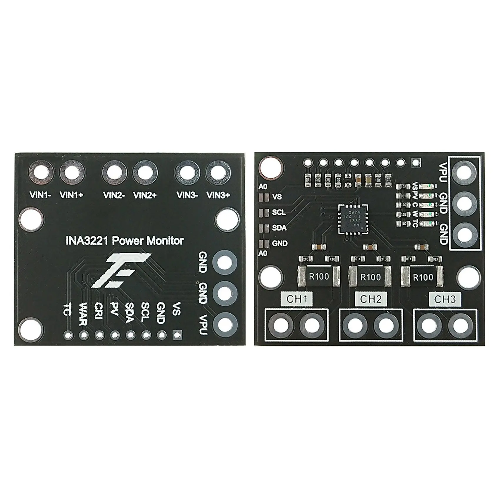 N82R 2X I2C SMBUS INA3221 Triple canal Shunt courant alimentation tension moniteur capteur carte Module remplacer INA219