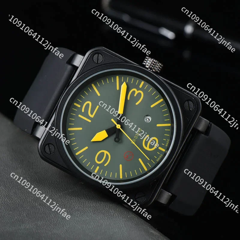 Men's high-quality fully automatic mechanical watch BR3 pin strap calendar men's watch