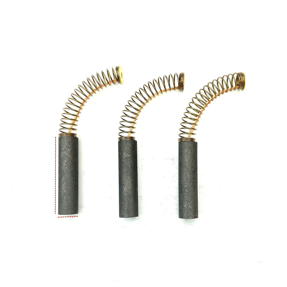 

250 шт. запасные части для электрических компонентов, двигатель электроинструмента, угольная щетка 8 мм х 28 мм х 60 мм, круглый