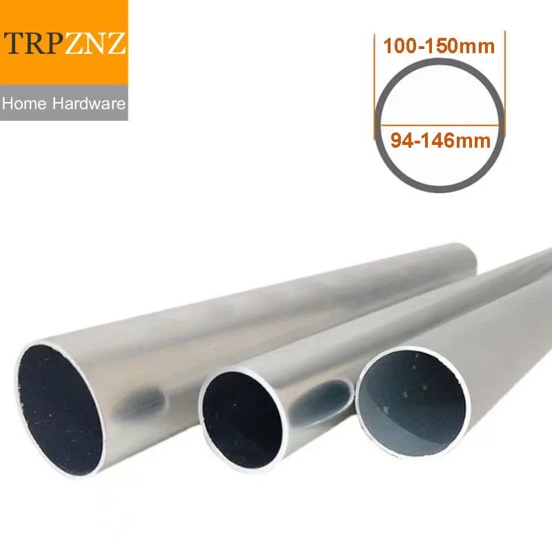 6063 Aluminum Tube OD 100 110 120 130 140 150mm Thin Wall 1.5 2 3mm Aluminum Alloy Round Pipe Corrosion Resistant Rugged Durable