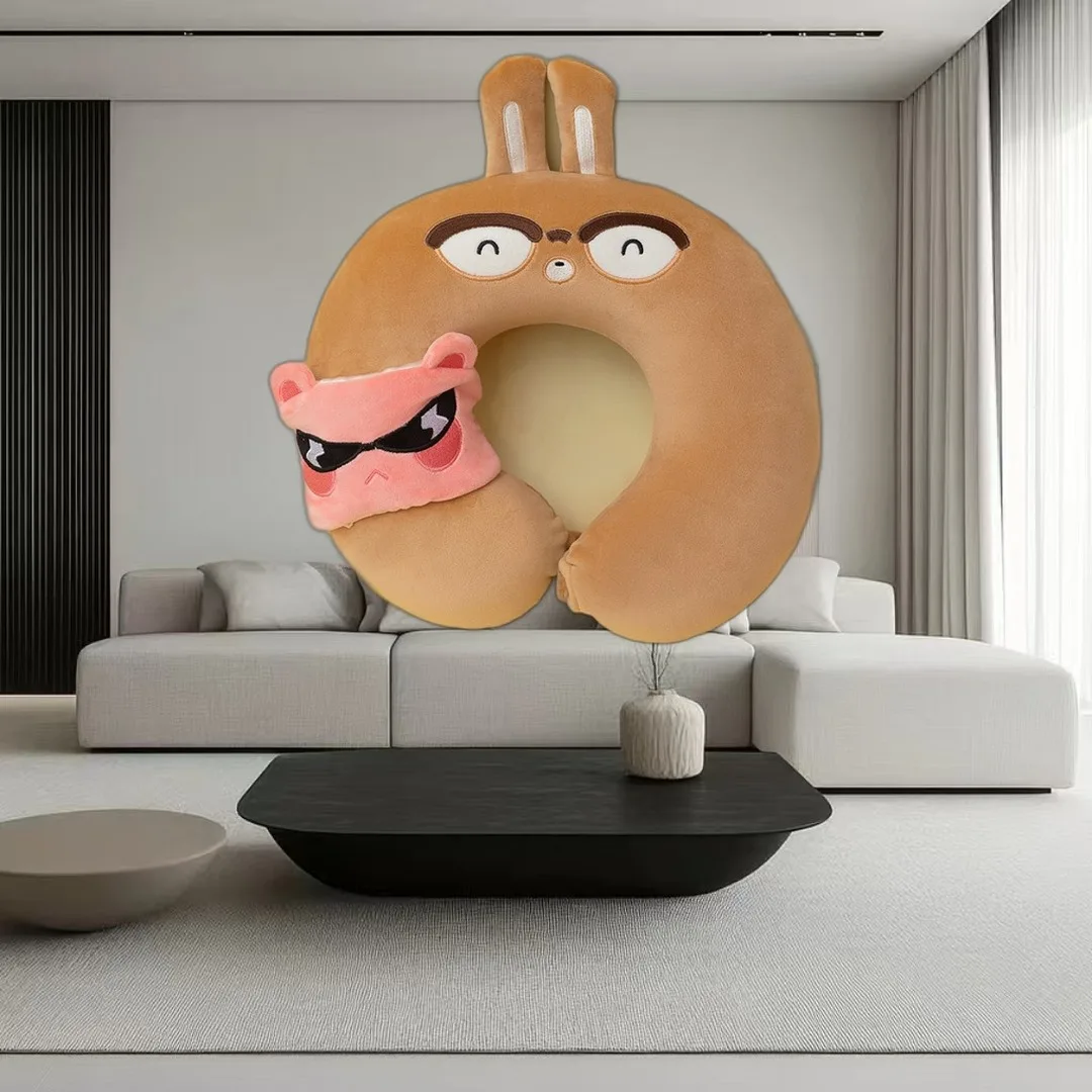 Cute Funny Soft Gift Throw Pillow Cushion for Living Room Home Office Sofa Bed Decor Bottom Anti Slip Machine Washable