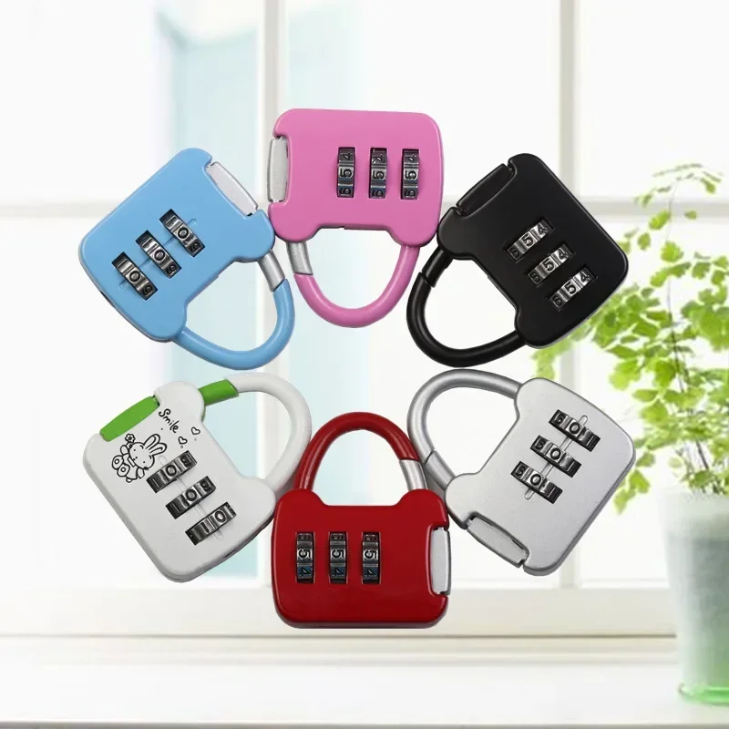 Mini Password Padlock Trolley Case Password Lock Student Dormitory Cabinet Password Lock Backpack Zipper Lock