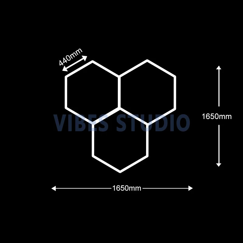 Garage Hexagon LED-licht 50000H 6500K Ultra helder voor Home Gym Kapperszaak Auto Detaillering Bar Kelder Workshop Plafondverlichting