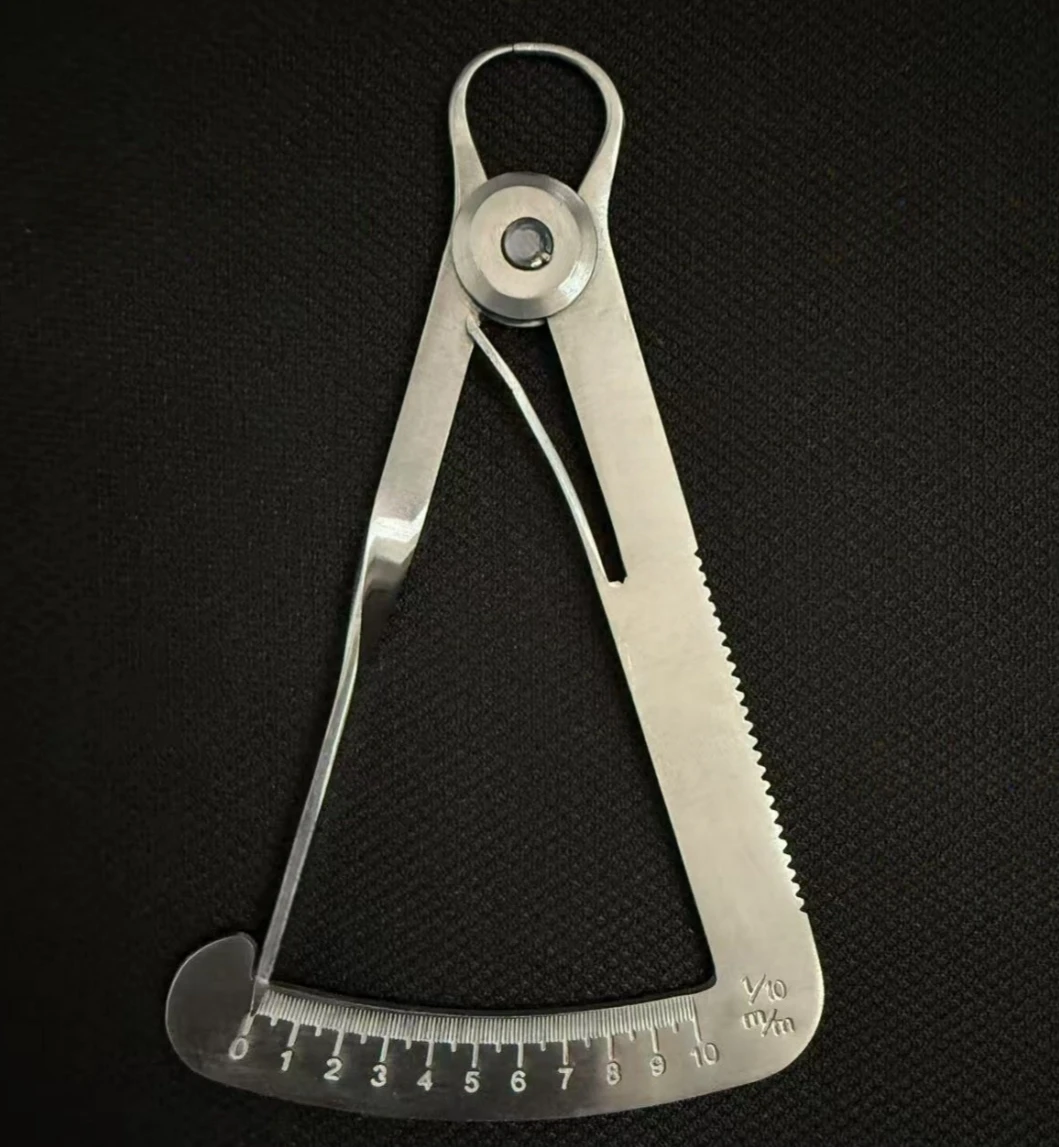 2pcs/pack Stainless Steel Measuring Caliper, Metal Vernier Measuring Laboratory Tool, Wax Thickness Measuring Ruler  Best Toolss