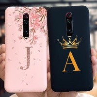 Redmi 9T Case For Xiaomi Mi 9T Pro Cover Luxury Crown Letters Soft Funda Phone Case For Xiaomi Redmi K20 Pro Mi9T Redmi9T Bumper