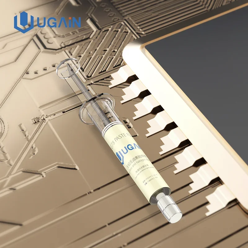 UG-78 لصق 10cc BGA PCB غير نظيف لحام الماضي الجريان الشحوم لحام إصلاح لصق مع حقنة العزل لحام الزيت المتقدم