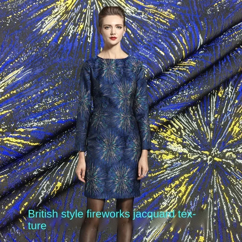 

Высококачественная дизайнерская брендовая тканая жаккардовая парчовая ткань для одежды, классическая куртка, четкая ткань для шитья материала на метр, осень